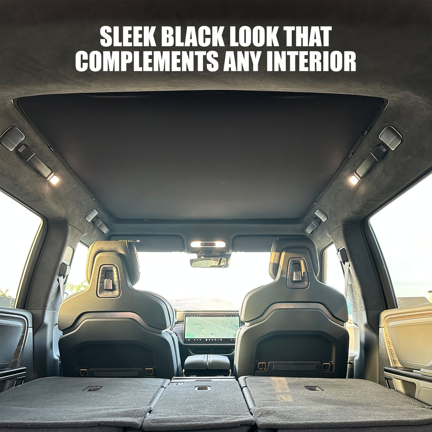 Good Life + Style Foldable Third Row Roof Sunshade for Rivian R1S