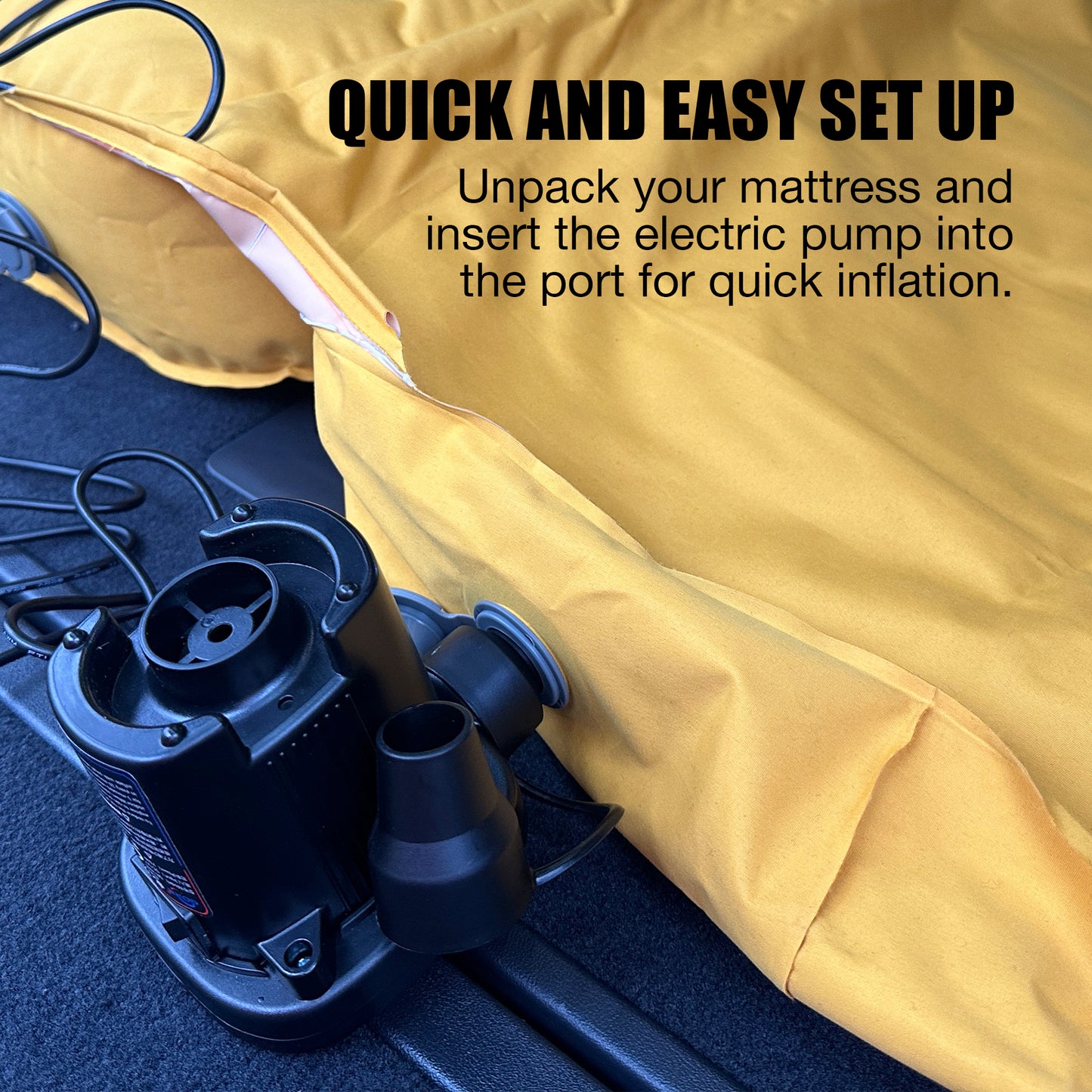 Good Life + Style Rivian R1S and Mercedes EQS Air Bed
