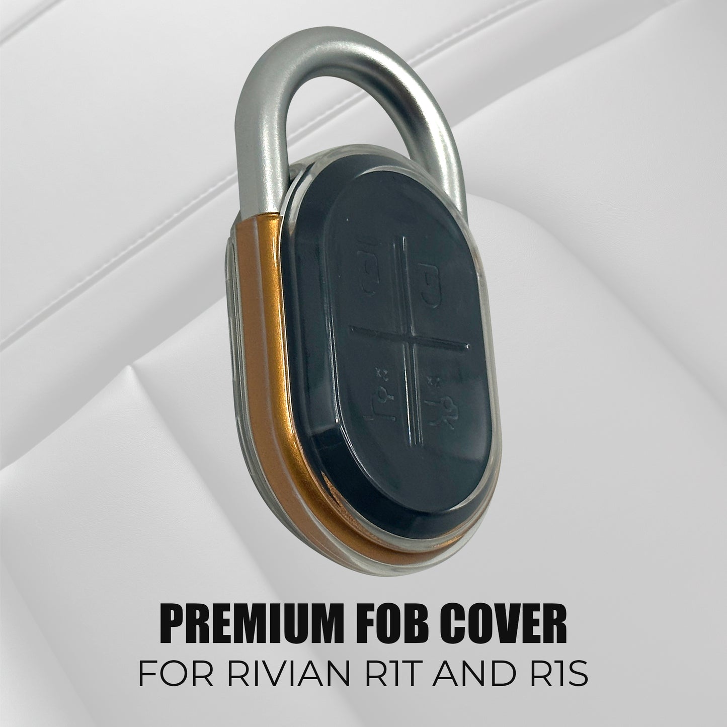 Good Life + Style Shock and Drop-Resistant Smart Car Key Protector for Rivian R1T and R1S, Clear
