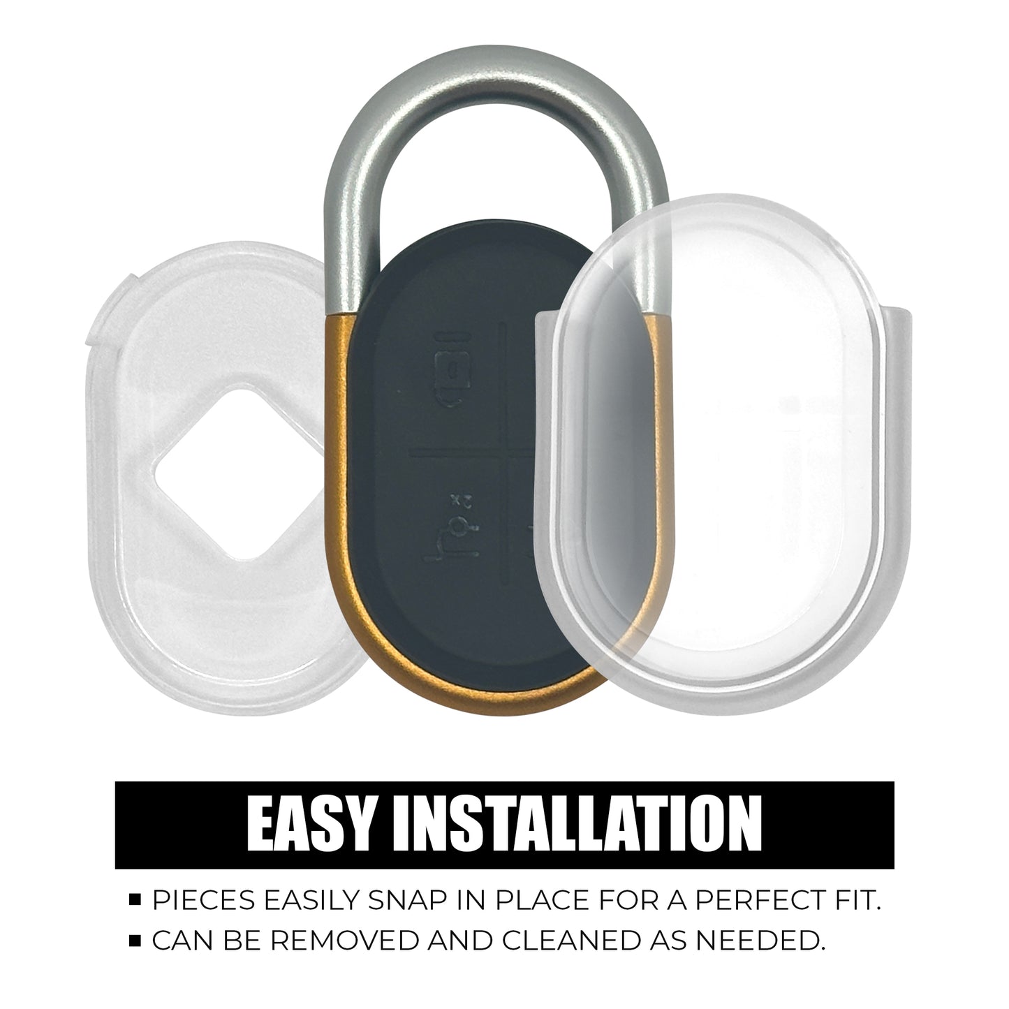 Good Life + Style Shock and Drop-Resistant Smart Car Key Protector for Rivian R1T and R1S, Clear