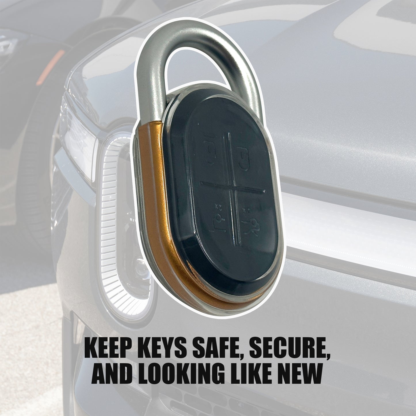 Good Life + Style Shock and Drop-Resistant Smart Car Key Protector for Rivian R1T and R1S, Clear