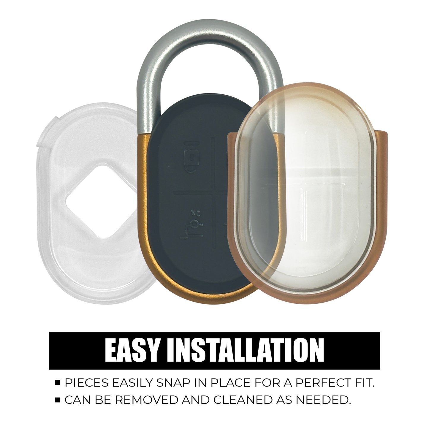 Good Life + Style Shock and Drop-Resistant Smart Car Key Protector for Rivian R1T and R1S, Orange