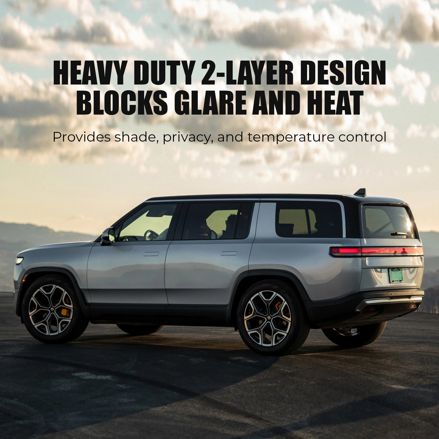 Good Life + Style Foldable Roof Sunshade for Rivian R1S